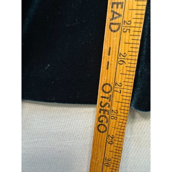 R& M Richards Womens Velour Pants Size 6P Emerald Green Elastic Waist - Picture 7 of 11